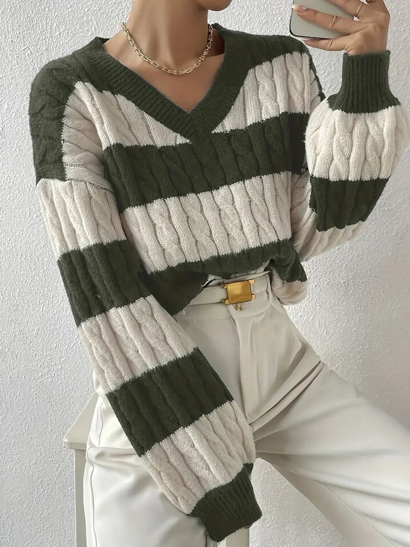 Trendy Cozy Knit Sweater for Women