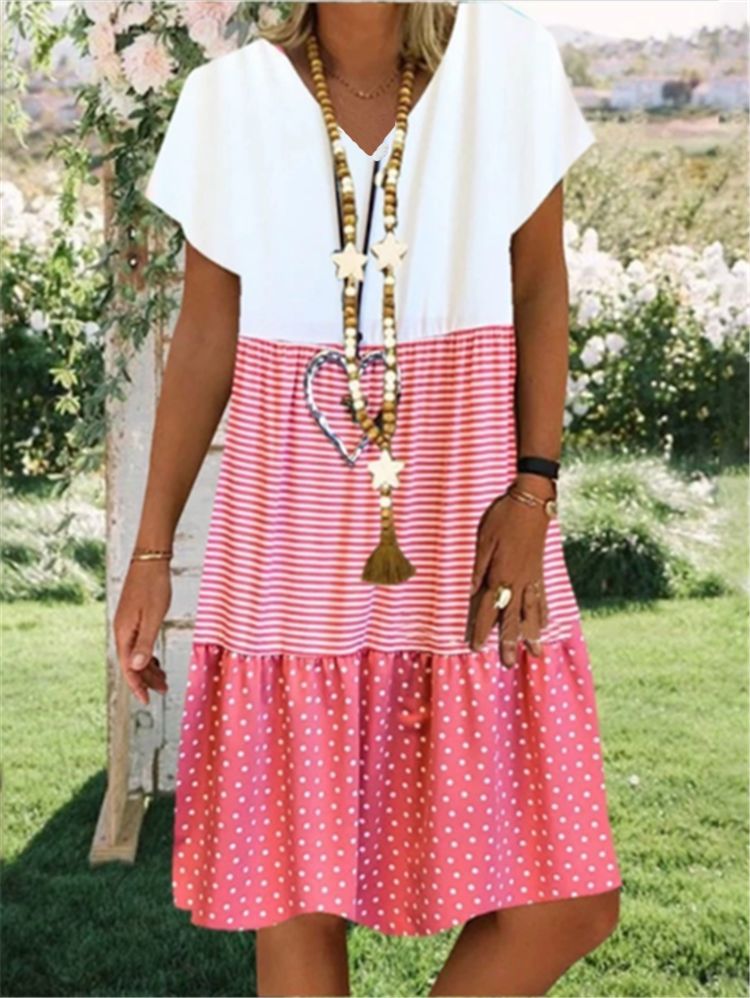 Stylish Floral Print Dress