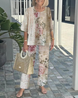 Mid-Sleeve Set Two-Piece