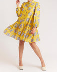 Printed Loose Pleated Dress