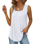 Square Neck Sleeveless T-Shirt
