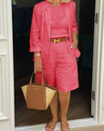 Casual Long Sleeve Two-Piece Set