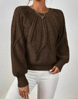 Maeve Cozy Knit Flare Sweater