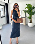Stylish Sleeveless Midi Dress for Women