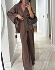 Comfortable V-Neck Casual Two-Piece Set