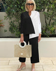 Asymmetrical Hem Top & Pants Two Piece Set