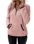 Harper Soft Touch Pullover with Sherpa Texture