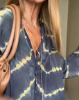 Flowy Boho Maxi Dress with Striped Pattern
