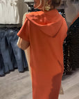 Relaxed Fit Pullover Hoodie Dress