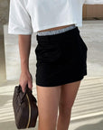 Modern Two-Piece Blazer and Shorts Outfit