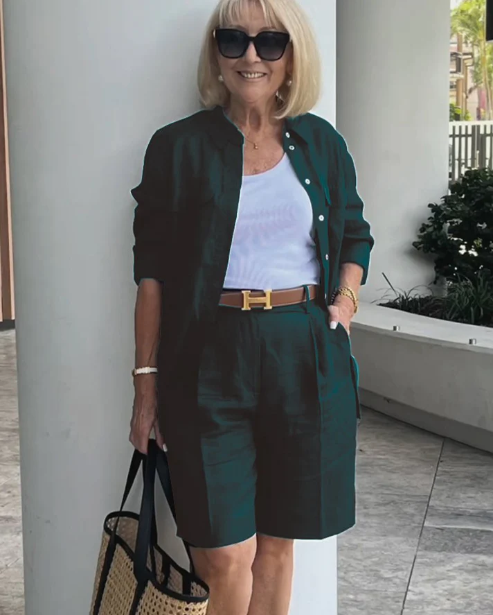 Women's Cardigan Two-Piece Set