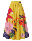 Women's Floral Print High-Waisted Stylish Skirt