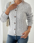 Knitted Cable Cardigan for Women's