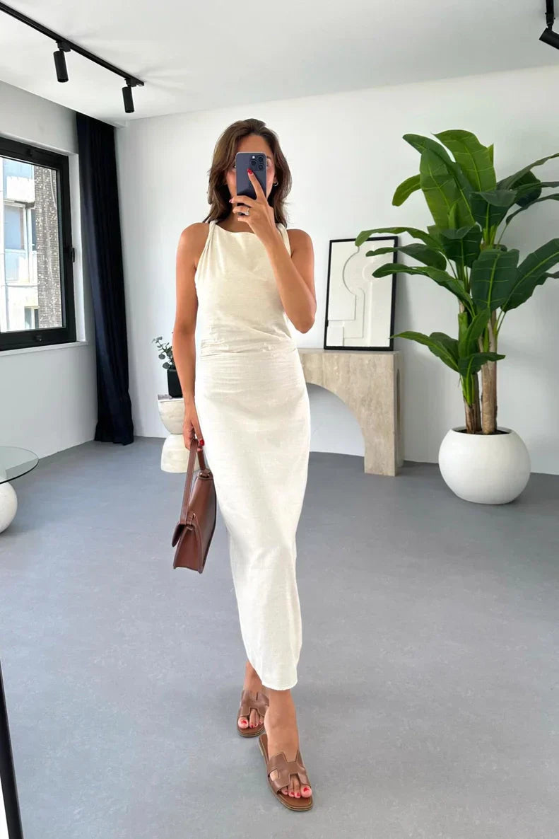 Stylish Sleeveless Midi Dress for Women