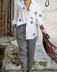 Printed Casual Shirt Two-Piece Set