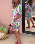 Slim Fit Printed Dress