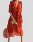 Gentle Tiered Ruffle Midi Dress