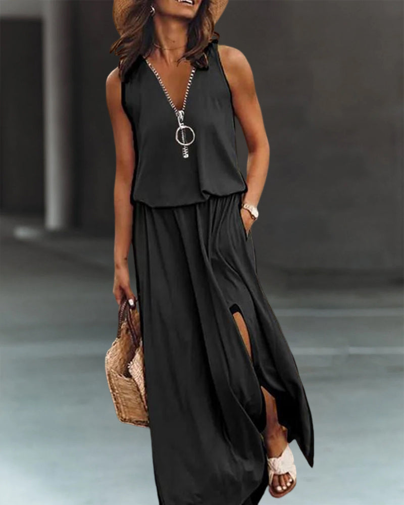 Simple Comfort-Focused Long Dress
