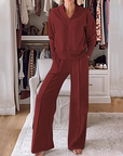 Soft V-Neck Lounge 2 Peice Set