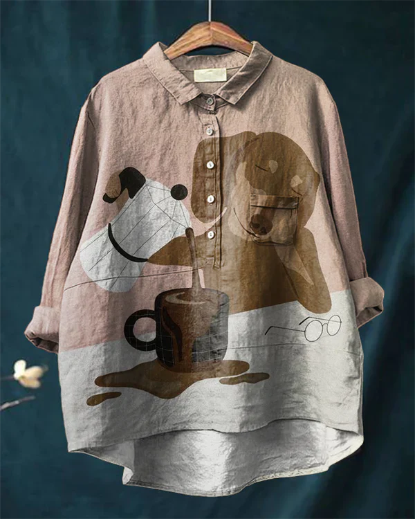 Billy Dog Tee with Artistic Touch