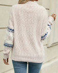 Women's sweater with Icelandic patterns