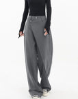 Fashionable asymmetric trousers