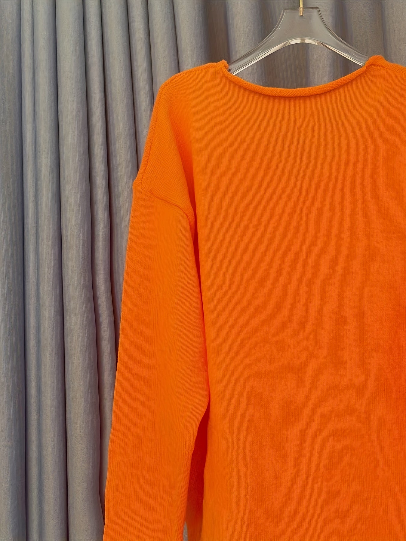 Women’s Plus Size V-Neck Knit Sweater