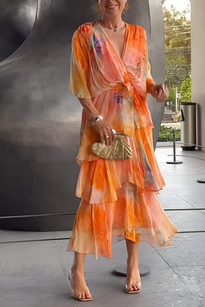 Elegant bohemian long dress