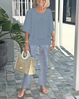Mid-Sleeve Set Two-Piece