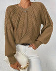 Maeve Cozy Knit Flare Sweater