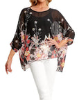 Three-Quarter Sleeve Loose Top