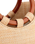 Stylish Wooden Handle Bag with Natural Charm