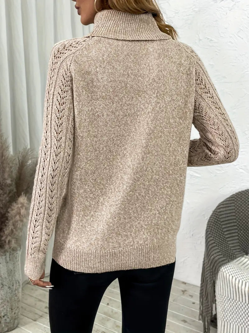 Cable Knit Turtle Neck Sweater