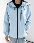 Casual Rain Jacket with Hood Women