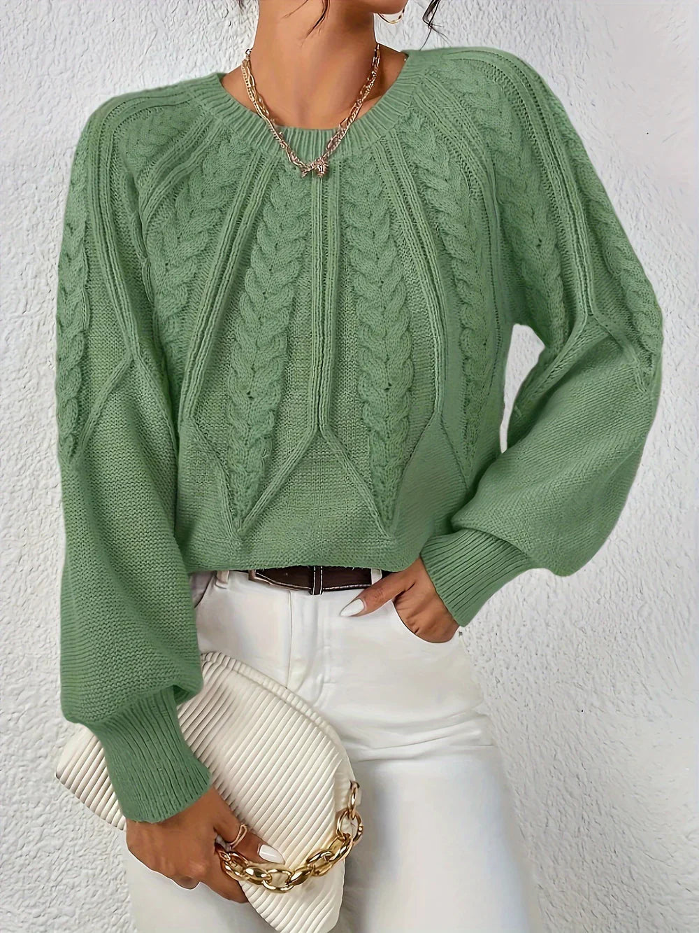 Maeve Cozy Knit Flare Sweater