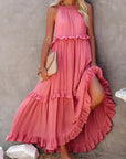 Soft Ruffle Casual Dress – Lightweight, Flowy Summer Style Perfect for Travel & Everyday Elegance