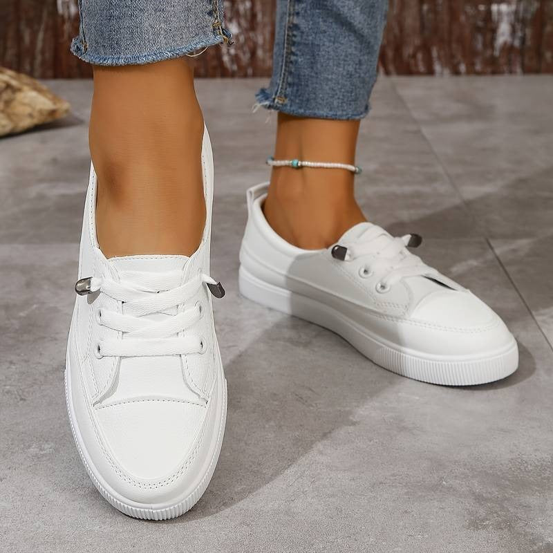 Elegant Women's Slip-On Sneakers – Stylish & Comfortable