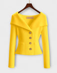 Warm Textured Knit Jacket for Women