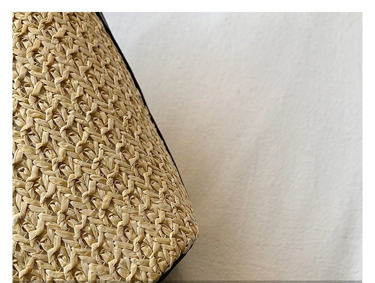 Stylish Straw Shoulder Beach Bag