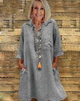 Sleeve Blouse Collar Dress
