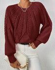 Maeve Cozy Knit Flare Sweater
