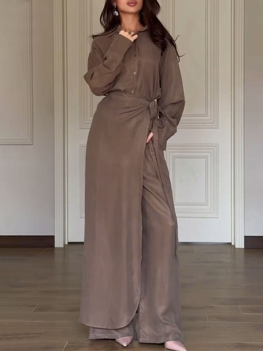 Stylish Shirt and Skirt Pants Co-ord Set