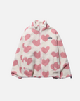 Lightweight Heart Pattern Coat Women