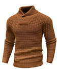 Aero Mens Sweater | Textured Knit, Shawl Collar, Tailored Fit 1