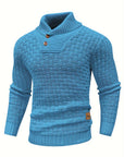 Aero Mens Sweater | Textured Knit, Shawl Collar, Tailored Fit 7