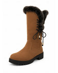 Avery Knee-High Winter Boots | Fur Trimmed, Cushioned Support for Women 8