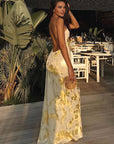 Metallic Maxi Dress