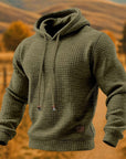 Bexley Pullover Hoodie | Textured Waffle Knit, Relaxed Fit for Men 0