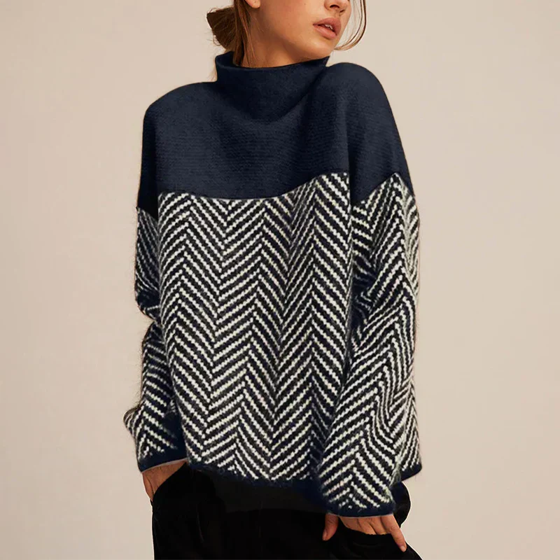 Elodie Cozy Turtleneck Knit Sweater