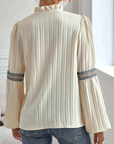 Classic V Neck Blouse with Light Feel